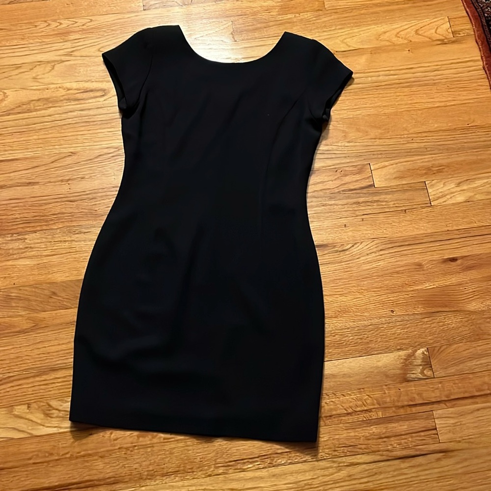 Ann Taylor classic black lined dress- size 8